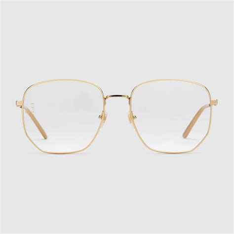 gucci rose gold glasses|gucci gold rimmed glasses.